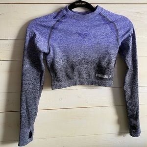 Gymshark ombré seamless top